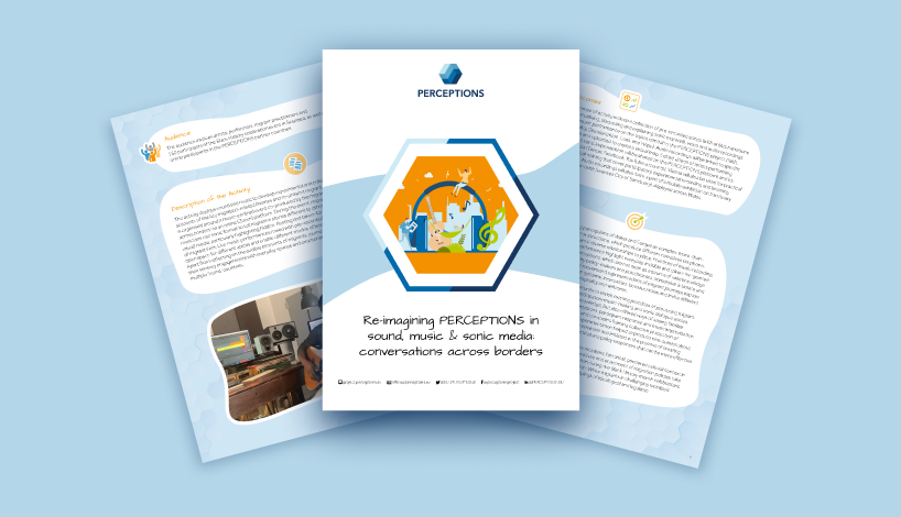 Re-imagining PERCEPTIONS in sound The purpose of this activity is to use sound, music and emotions they produce to reinvent dominant perceptions and migration narratives. Drawing on the findings from the PERCEPTIONS interviews, this activity re-constructs and mediates the topics of hope, faith, disorientation central to migrants’ experiences and imaginations.